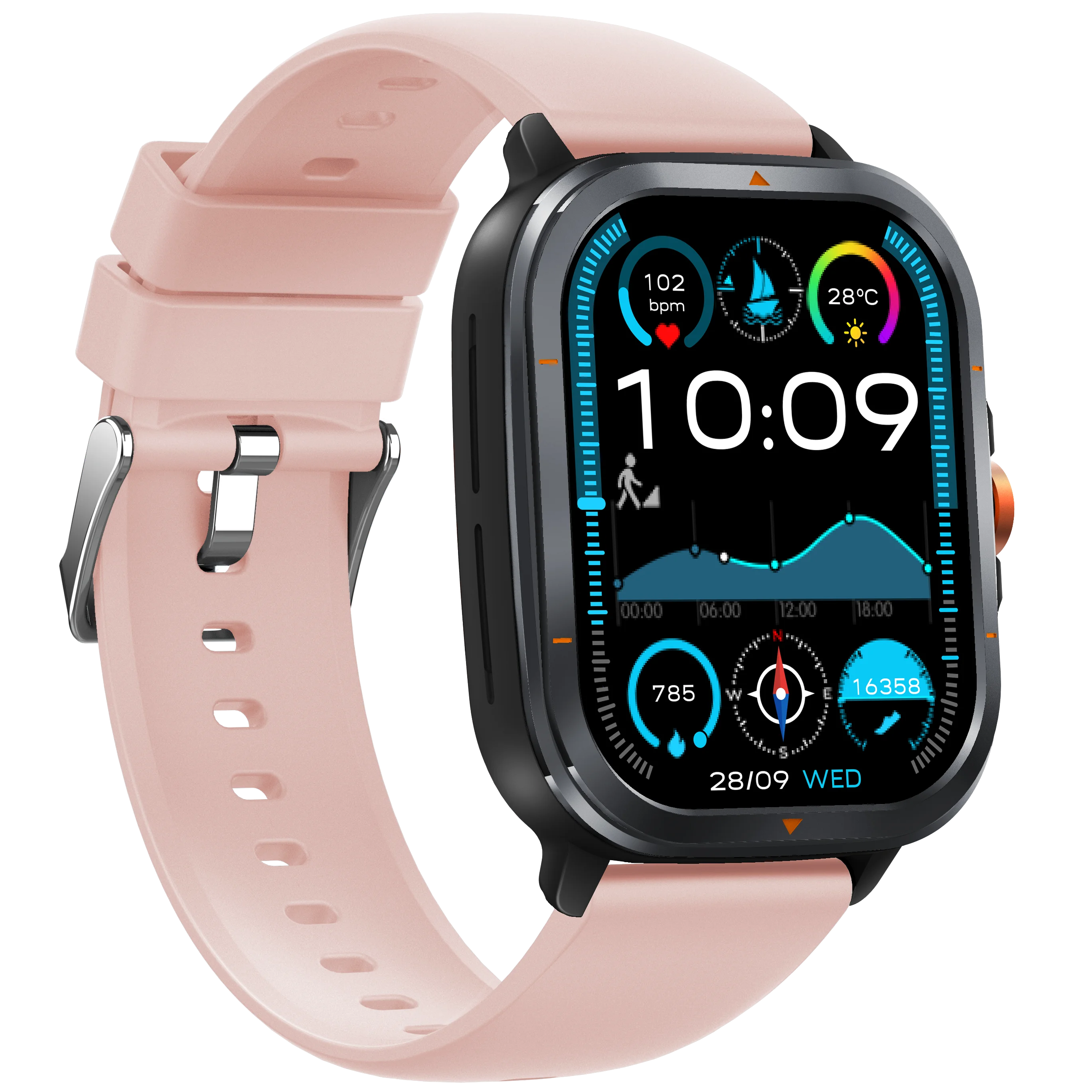 2025 New Military Smart Watches Bulit-in GPS Offline Maps Compass Altimeter Barometric 3ATM Waterproof Sports Smartwatches Men