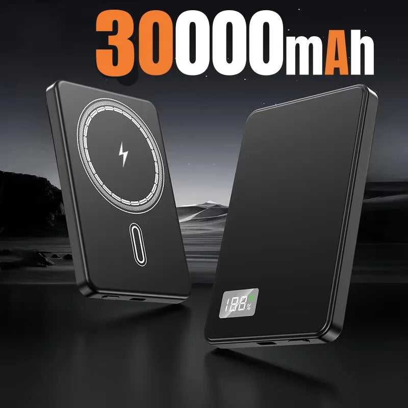 For Xiaomi 50000mAh Portable Magnetic Wireless PowerBank PD22.5W Fast Charging External Battery for Magsafe For iPhone Samsung