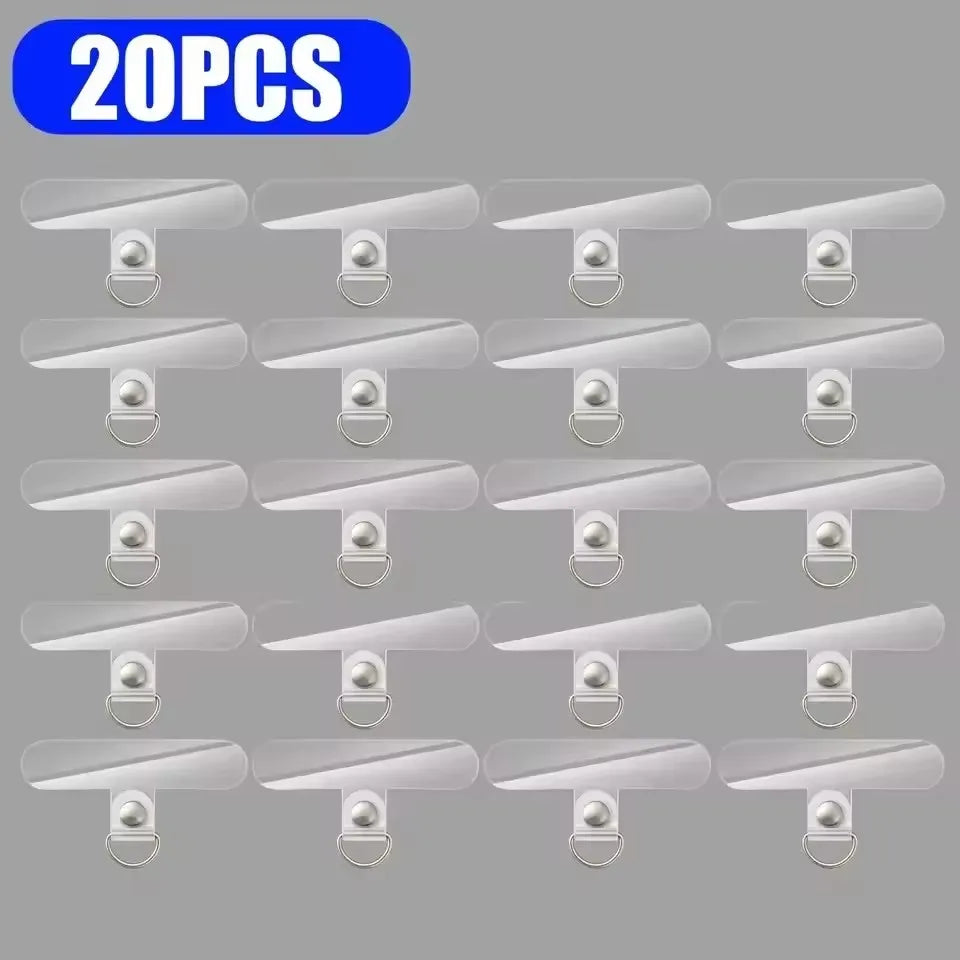 Universal Transparent Detachable Phone Lanyard Clips Card Wrist Cord Straps Patchs for Samsung Iphone Huawei Xiaomi Accessories