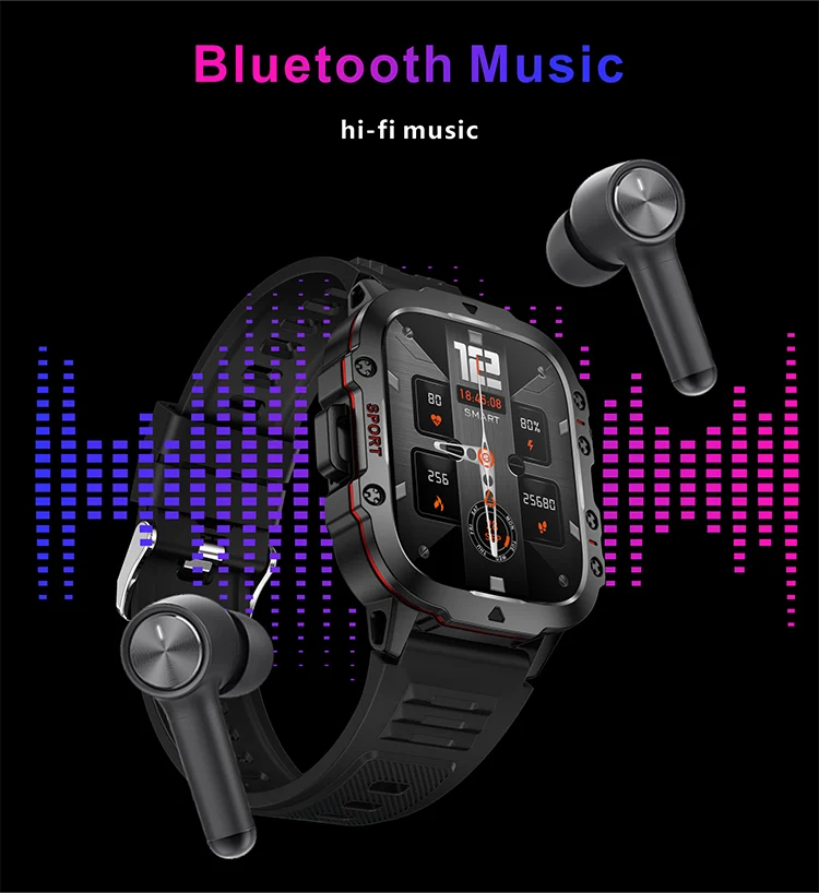 QX11 Smart Watch 2024 New 420Mah Battery Outdoor Rugged Waterproof Durable Smartwatch Reloj for Men Hombre