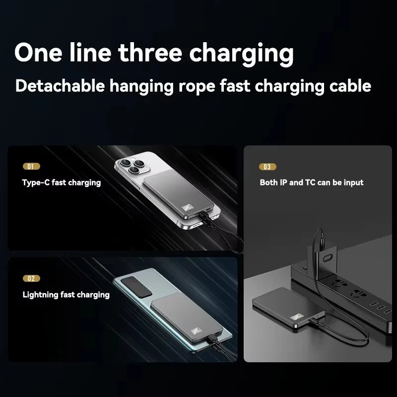For Xiaomi 50000mAh Portable Magnetic Wireless PowerBank PD22.5W Fast Charging External Battery for Magsafe For iPhone Samsung