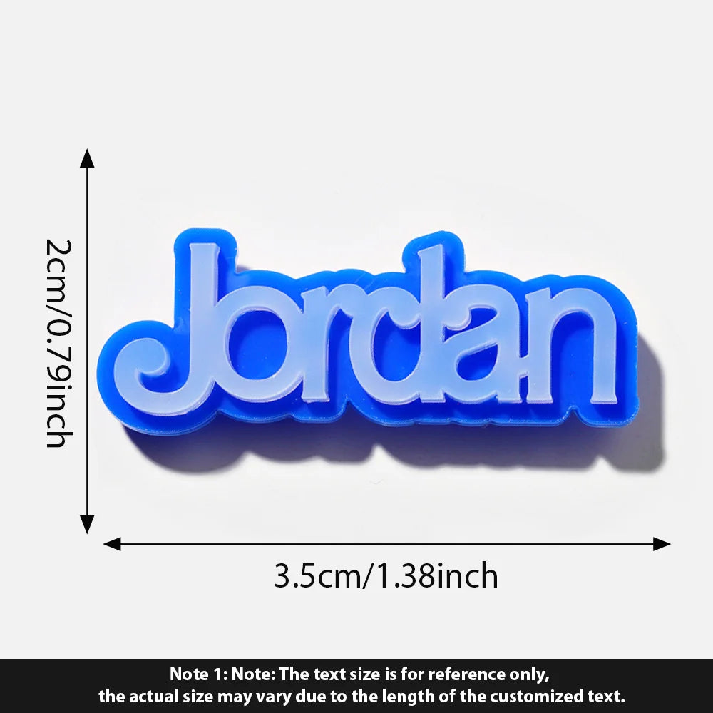 1 PC Personalized Name Shoe Charms | Custom Text Cut-Out Charms | Multi Color Acrylic Clog Accessories