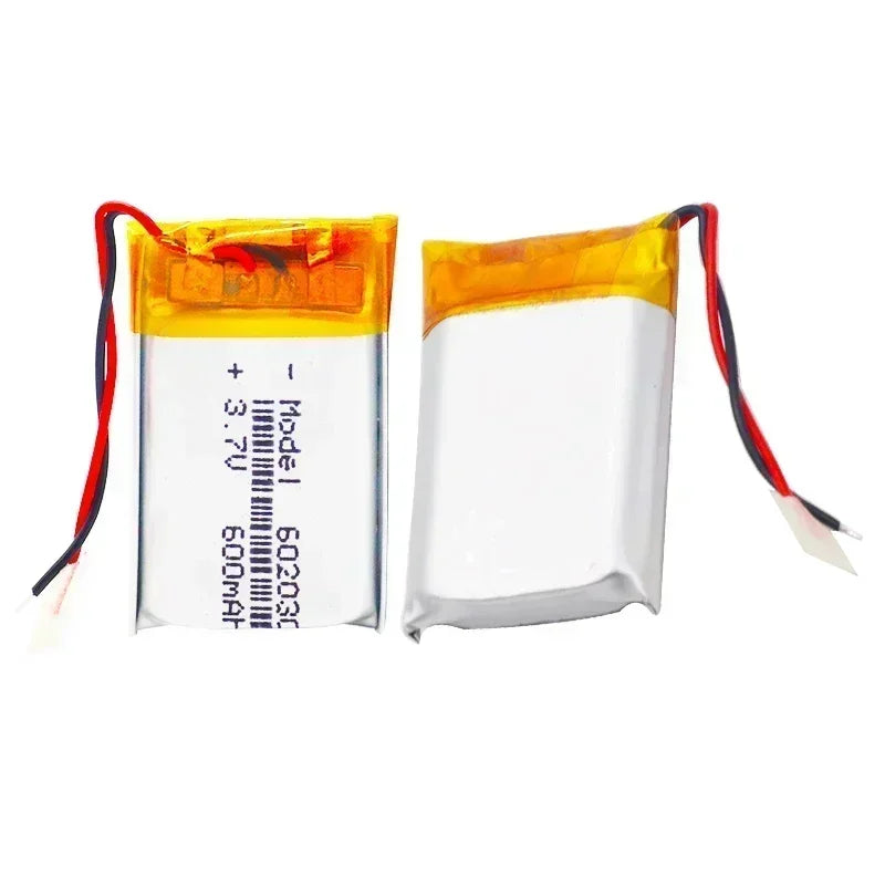 3.7V 600mAh 602030 Lithium Battery 502030 052030 Lithium Polymer Batteries for Wireless Bluetooth Headset Toy Smart Watch