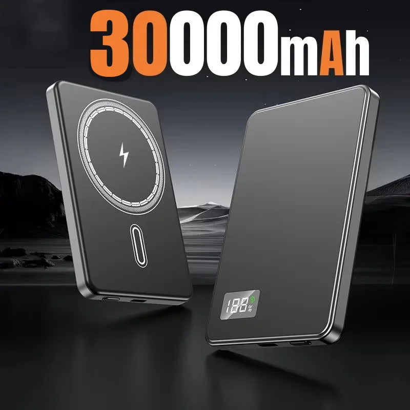 For Xiaomi 50000mAh Portable Magnetic Wireless PowerBank PD22.5W Fast Charging External Battery for Magsafe For iPhone Samsung