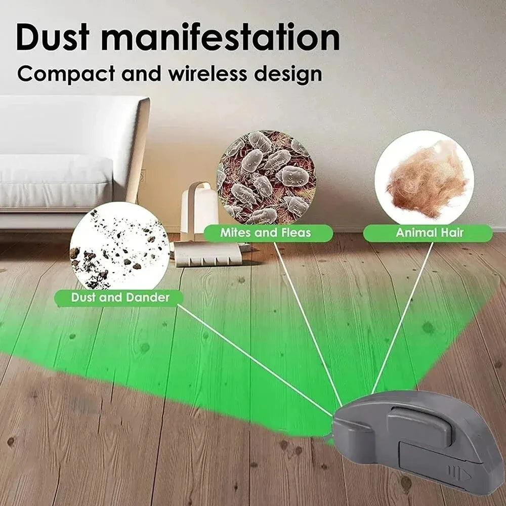 HOMEFISH Vacuum Cleaner Dust Display LED Lamp Detect Microscopic Dust Invisible Pet Hair Vacuum Cleaner Accessories(No Battery)