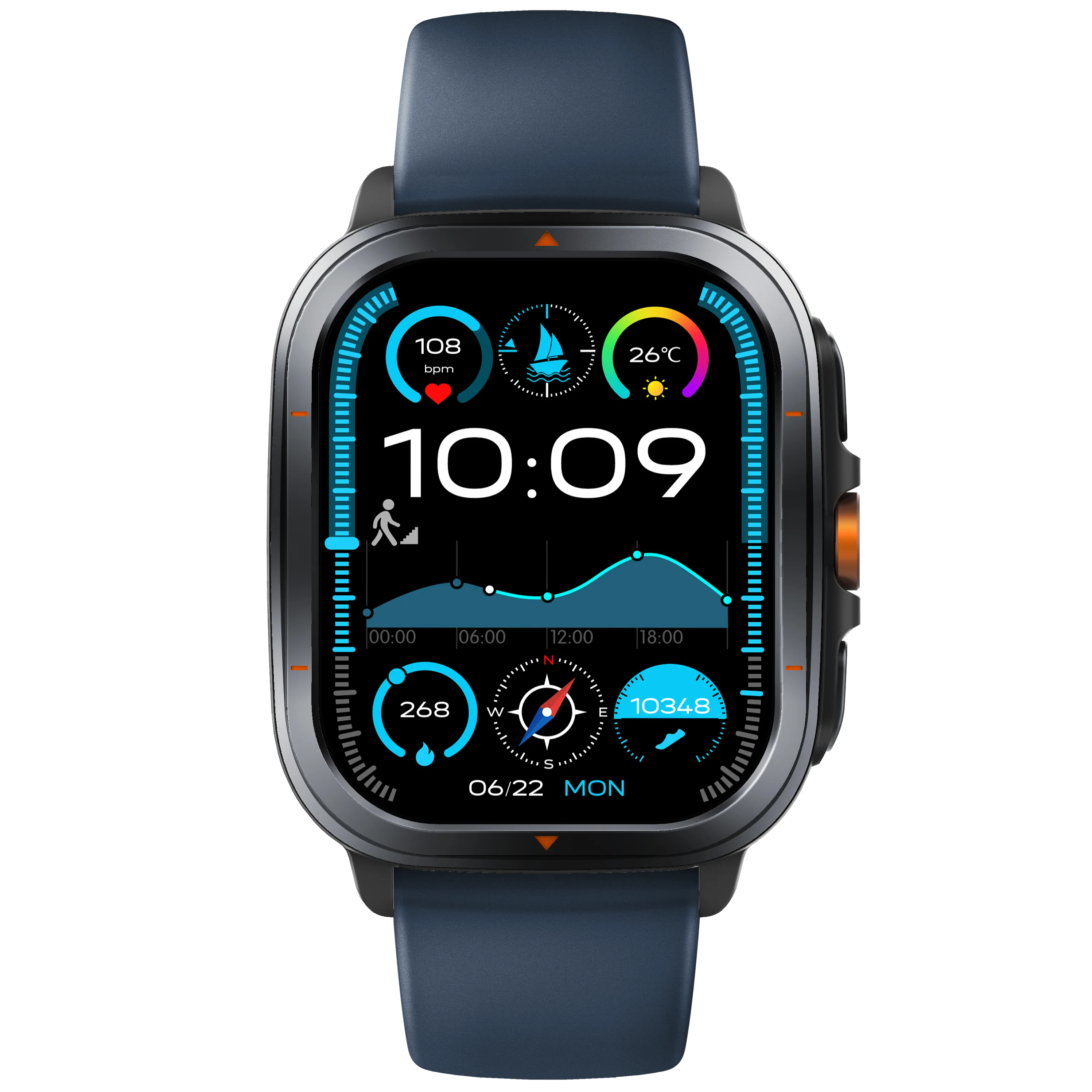 2025 New Military Smart Watches Bulit-in GPS Offline Maps Compass Altimeter Barometric 3ATM Waterproof Sports Smartwatches Men