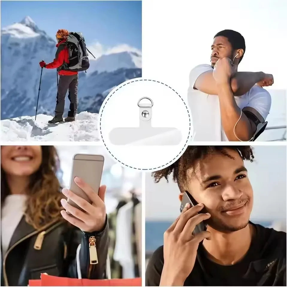 Universal Transparent Detachable Phone Lanyard Clips Card Wrist Cord Straps Patchs for Samsung Iphone Huawei Xiaomi Accessories
