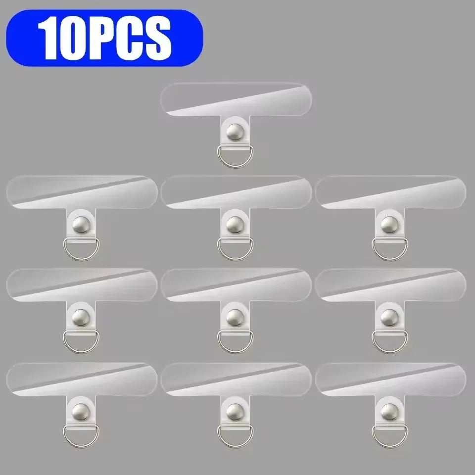 Universal Transparent Detachable Phone Lanyard Clips Card Wrist Cord Straps Patchs for Samsung Iphone Huawei Xiaomi Accessories