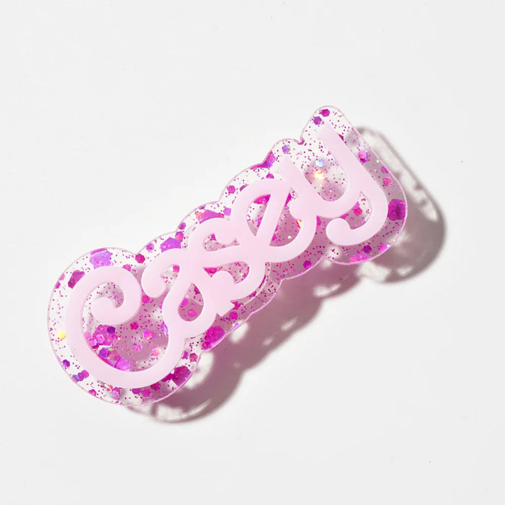 1 PC Personalized Name Shoe Charms | Custom Text Cut-Out Charms | Multi Color Acrylic Clog Accessories