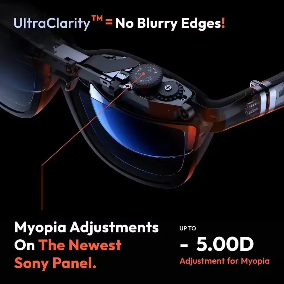 VITURE Pro Smart AR Glasses With Neckring XR HD Viewing Portable Screen 120Hz High Refresh 1000nits For DP Phone