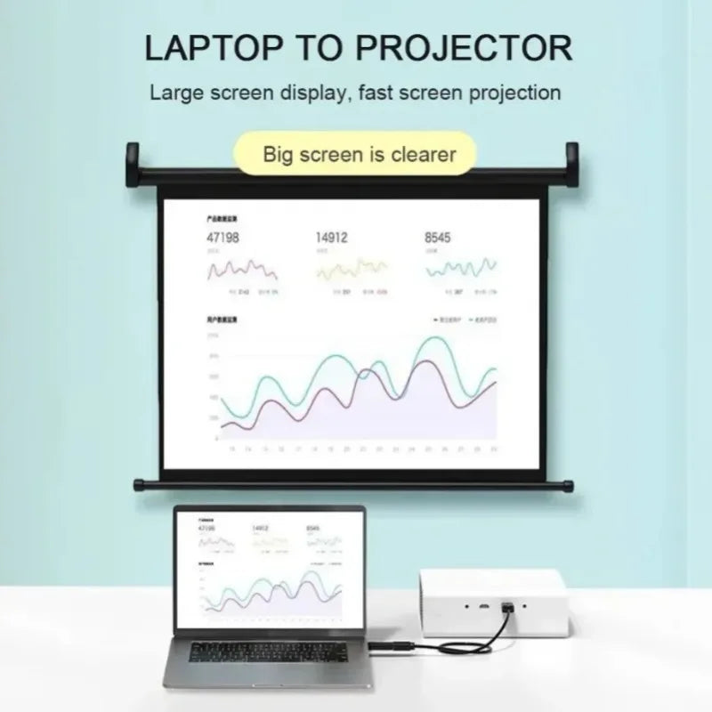 4K DisplayPort to HDMI-compatible  Adapter Cable 1080P DP to HDMI-compatible Video Audio Converter For PC TV Laptop Projector