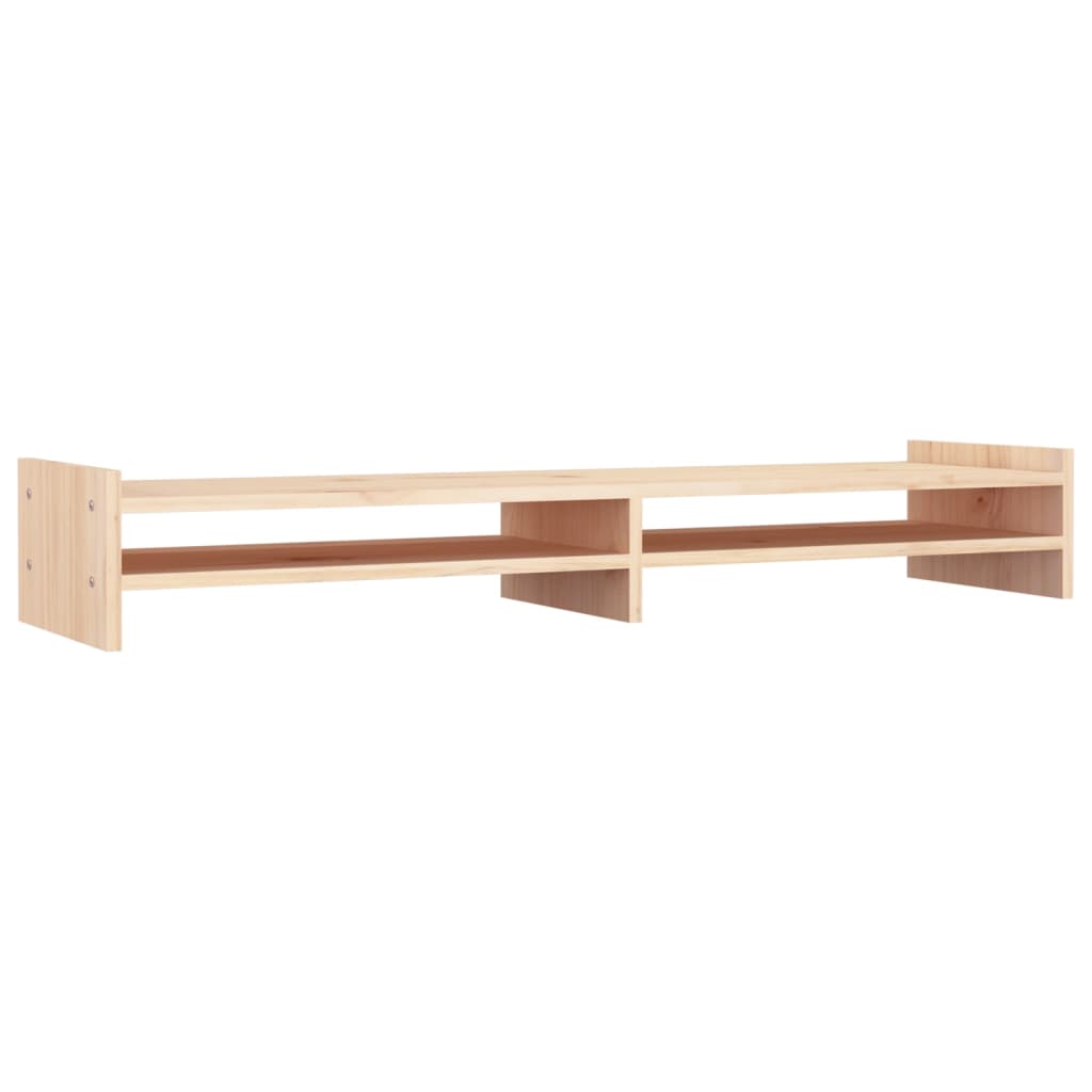 NNEVL Monitor Stand 100x27x15 cm Solid Wood Pine