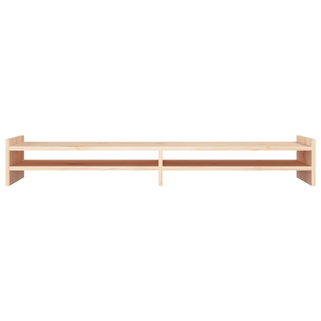 NNEVL Monitor Stand 100x27x15 cm Solid Wood Pine