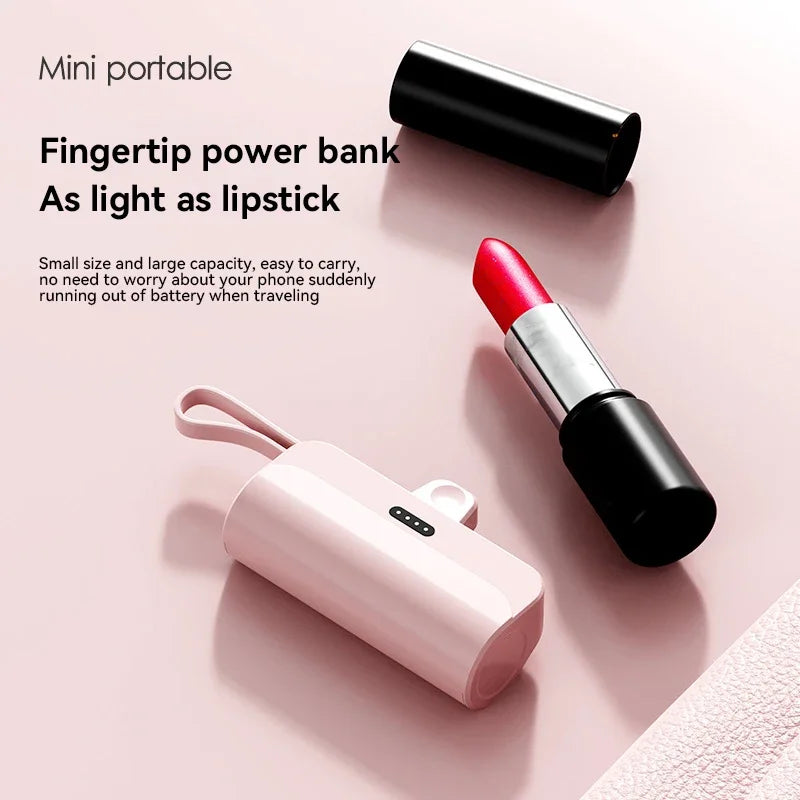 Lenovo 500000mAh Capsule Power Bank High Capacity Super Fast Charging Powerbank  Portable External Battery For All Phones 2026