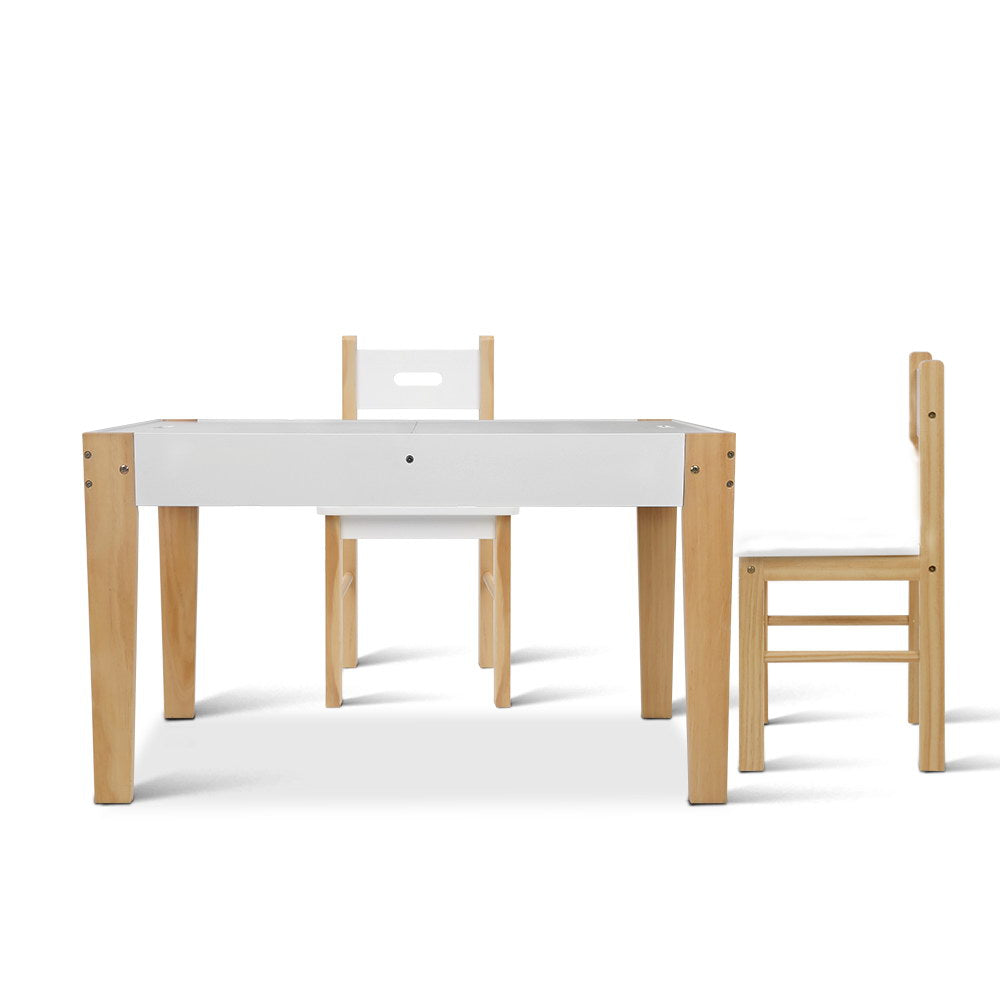 NNEDSZ  Kids Table and Chair Set Activity Chalkboard Toys Storage Desk Drawing