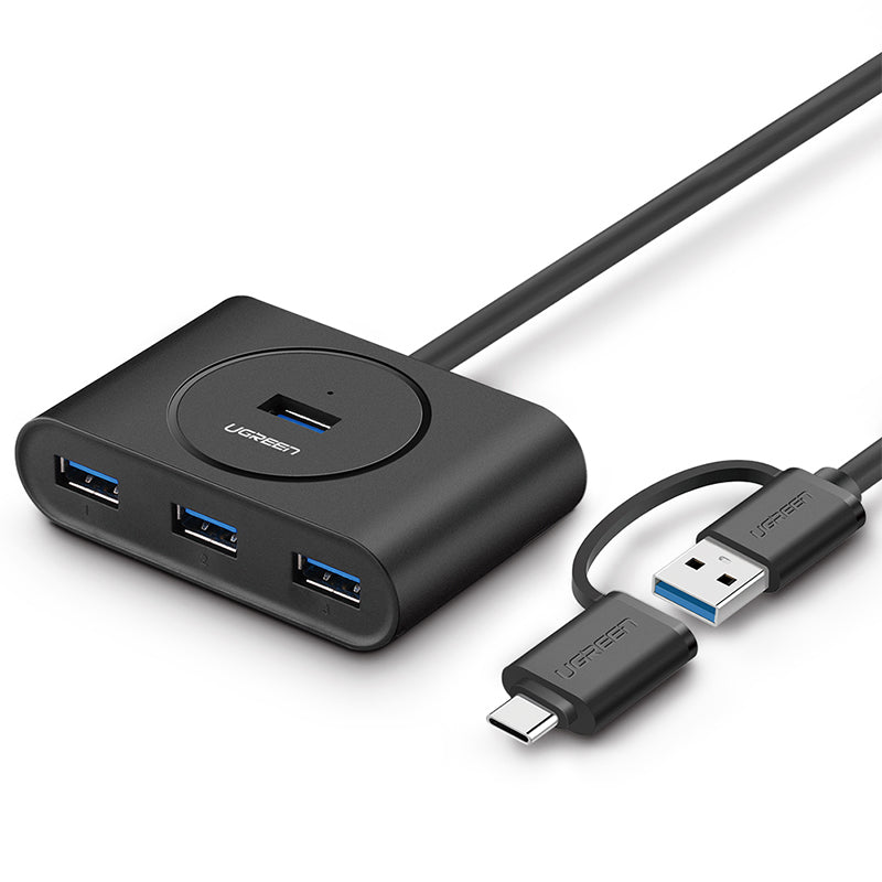NNEDSZ USB 3.0 Hub With Type C port Black 1M (40850)
