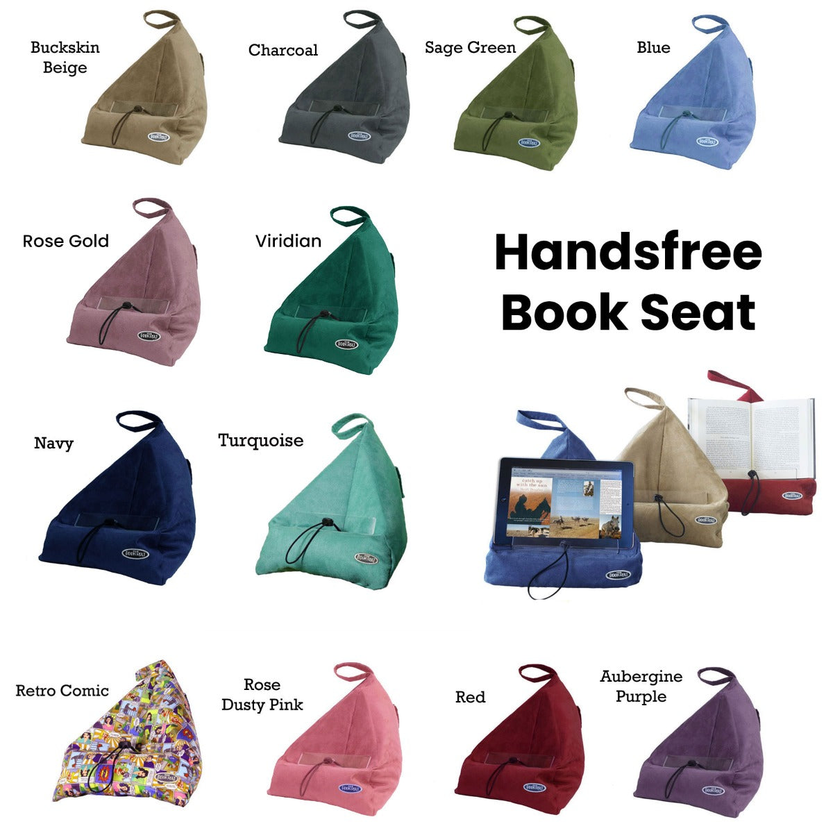NNEDSZ Handsfree Printed Book Seat Book Tablet and iPad Holder Retro Comic