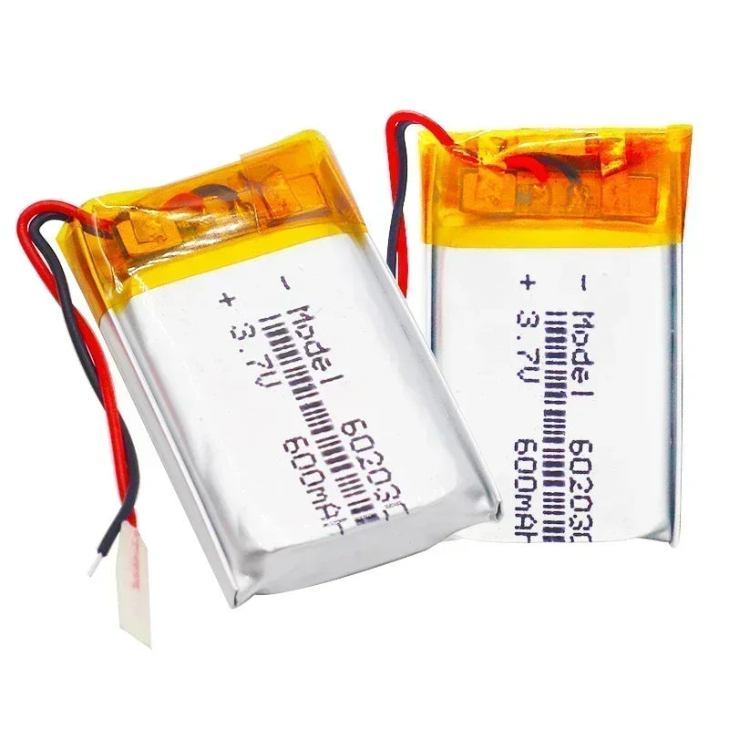 3.7V 600mAh 602030 Lithium Battery 502030 052030 Lithium Polymer Batteries for Wireless Bluetooth Headset Toy Smart Watch