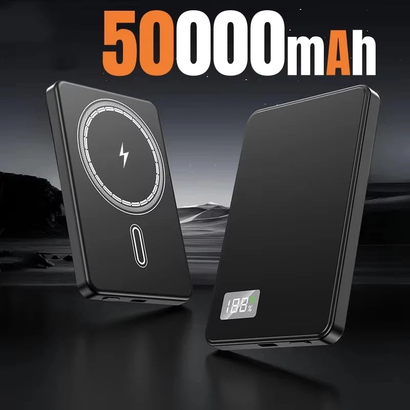 For Xiaomi 50000mAh Portable Magnetic Wireless PowerBank PD22.5W Fast Charging External Battery for Magsafe For iPhone Samsung