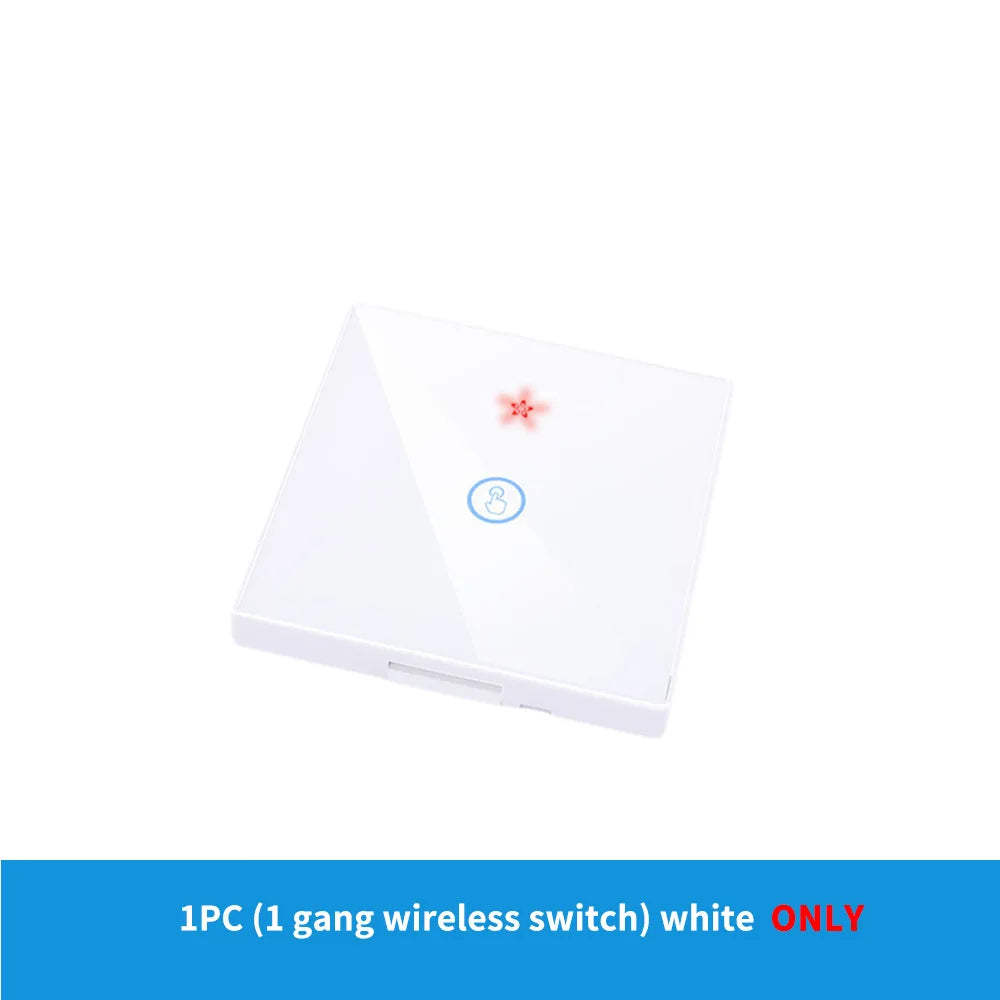 The Tuya smart switch-off device features wireless touch, WiFi, random stickers, APP remote control, Alexa voice control, and ti