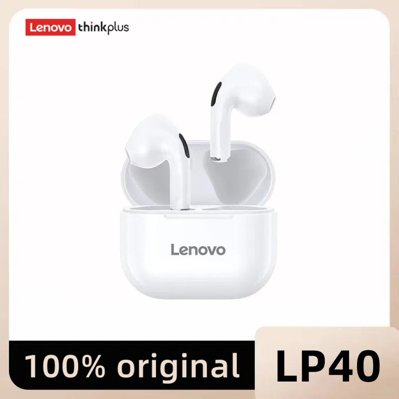New LP40 NEW Bluetooth V5.0 Earphones Anti-sweat Lightweight Headphones Compatible With Smart Phone Laptop Computer Earbuds