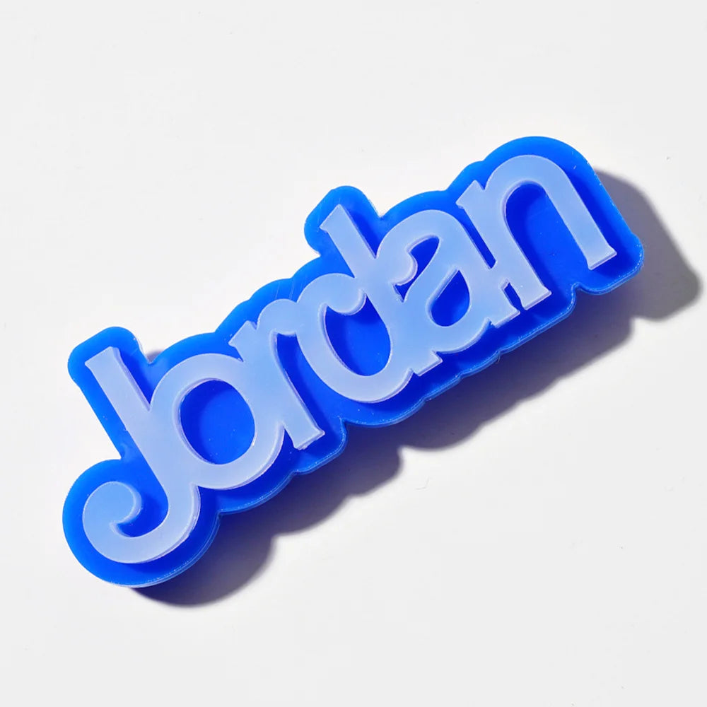 1 PC Personalized Name Shoe Charms | Custom Text Cut-Out Charms | Multi Color Acrylic Clog Accessories