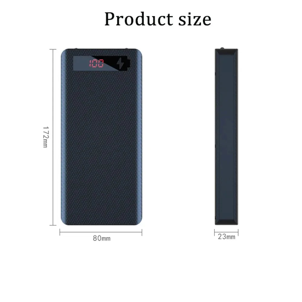 18650 Battery Holder DIY Shell Dual USB Type C Charge Powerbank Case for iPhone Xiaomi 18650 Battery Power Bank Case Storage Box