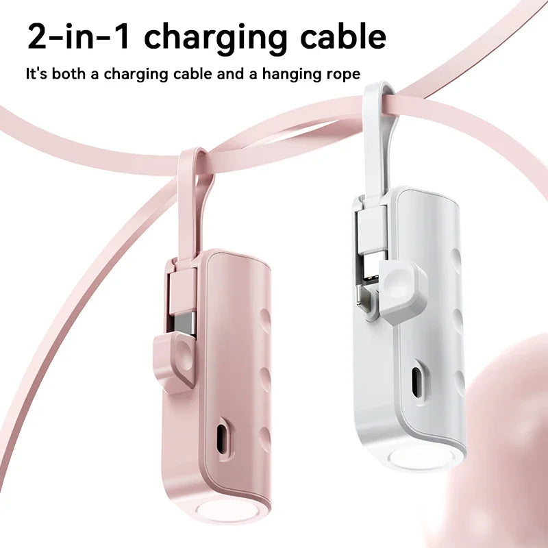 Lenovo 500000mAh Capsule Power Bank High Capacity Super Fast Charging Powerbank  Portable External Battery For All Phones 2026