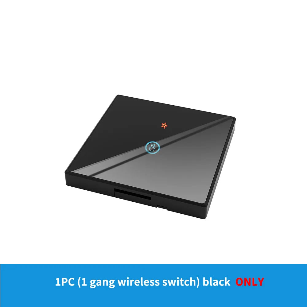 The Tuya smart switch-off device features wireless touch, WiFi, random stickers, APP remote control, Alexa voice control, and ti