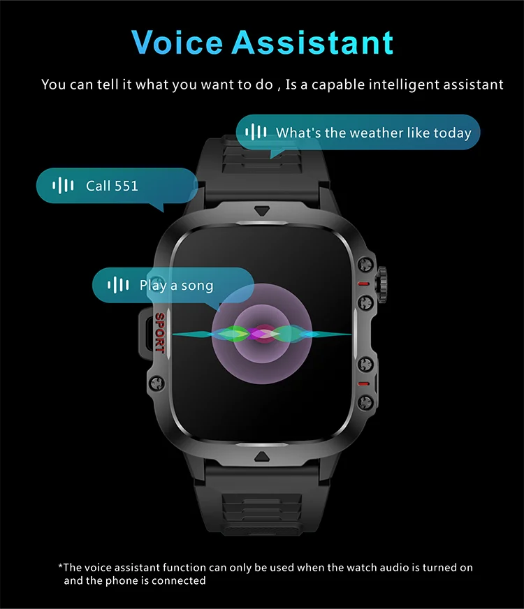 QX11 Smart Watch 2024 New 420Mah Battery Outdoor Rugged Waterproof Durable Smartwatch Reloj for Men Hombre