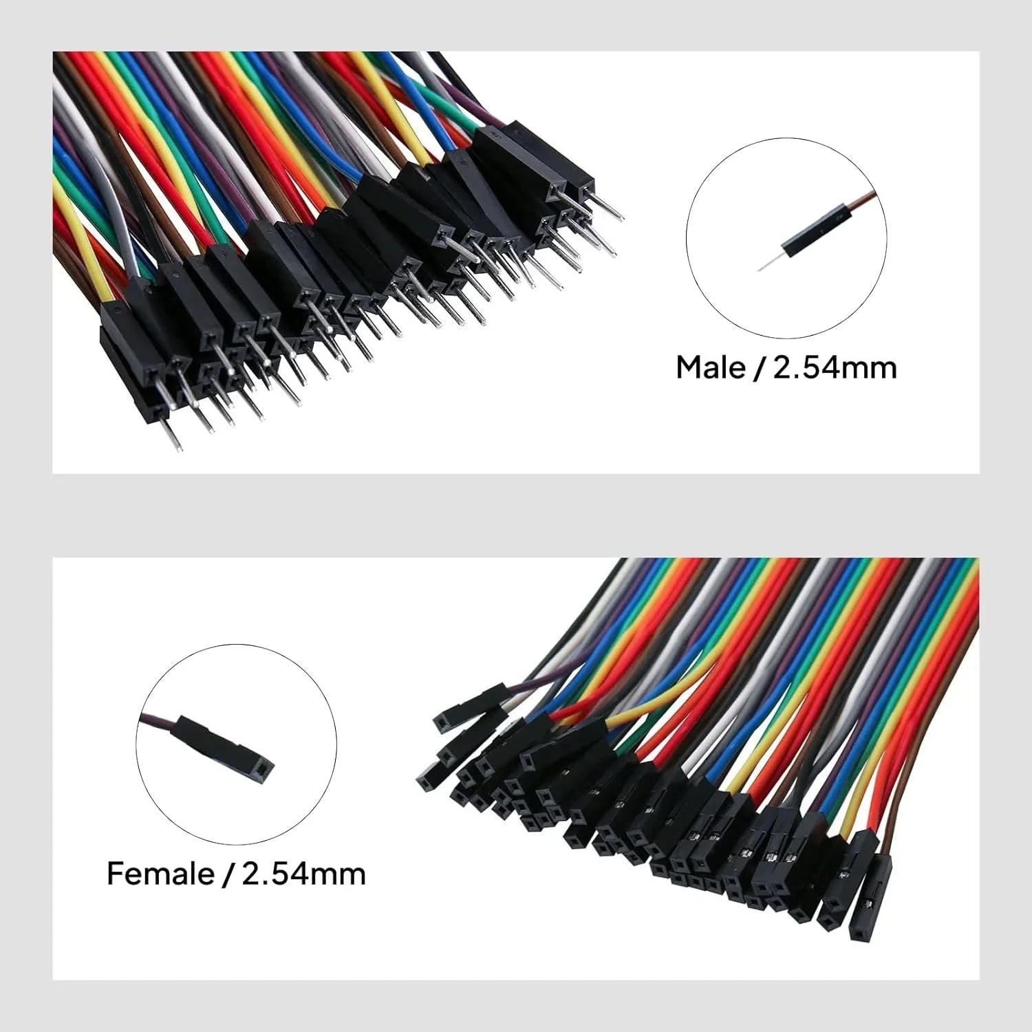 Dupont Line 20CM 40Pin Male to Male + Male to Female and Female to Female Jumper Wire Dupont Cable for Arduino DIY KIT