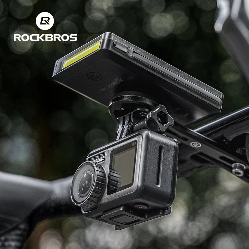 ROCKBROS Bike Powerbank Light 5000mAh 10000mAh Type-C Lightning MicroUSB Cycling Lamp Front Light Handlebar Bicycle Headlights
