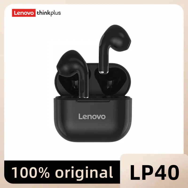 New LP40 NEW Bluetooth V5.0 Earphones Anti-sweat Lightweight Headphones Compatible With Smart Phone Laptop Computer Earbuds